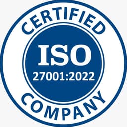 ISO 27001:2022 certification badge